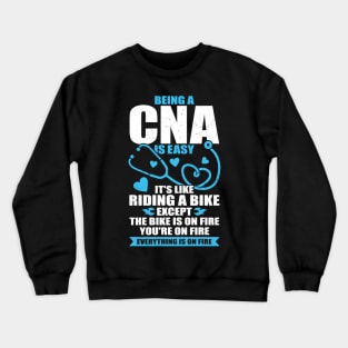 Funny CNA Work Certified Nursing Assistant Gift Crewneck Sweatshirt